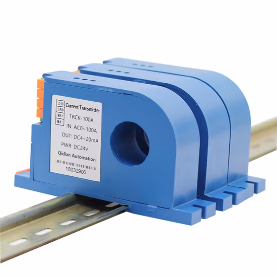 0 a 600A 4-20mA Transdutor de Corrente CC de Núcleo Dividido Sensor de Corrente de Núcleo Aberto