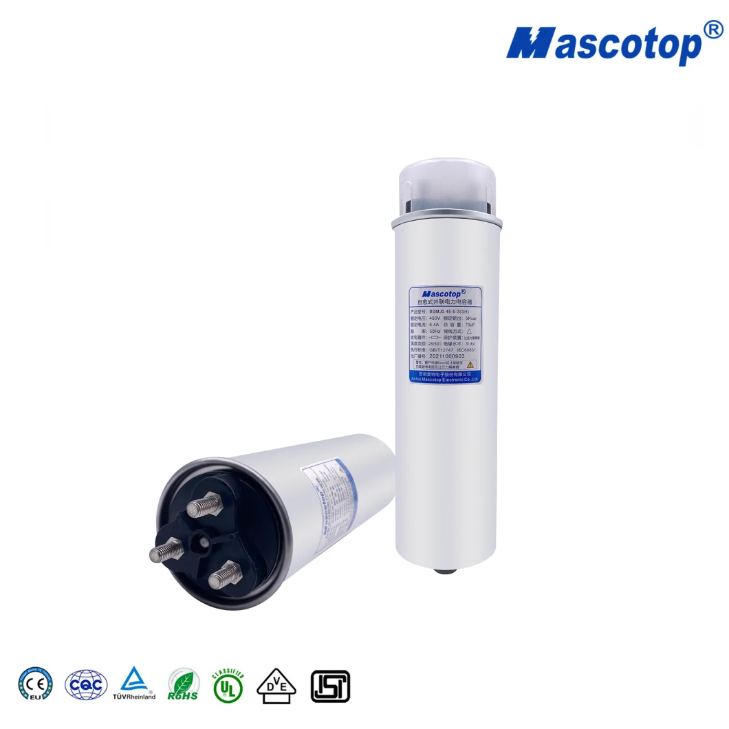 Bsmj/Bcmj/Bgmj 1-50kvar Self-Healing Low Voltage Shunt Power Capacitor