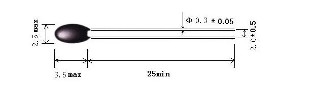 Ntc Epoxy Thermistor 10K Reactive Temperature Sensor High Precision