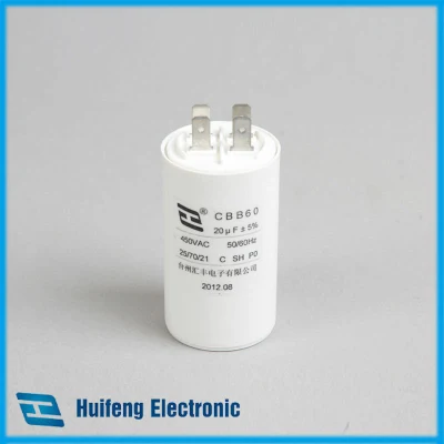 Motor Capacitor Cbb60 20 UF Ce VDE UL Aprovação